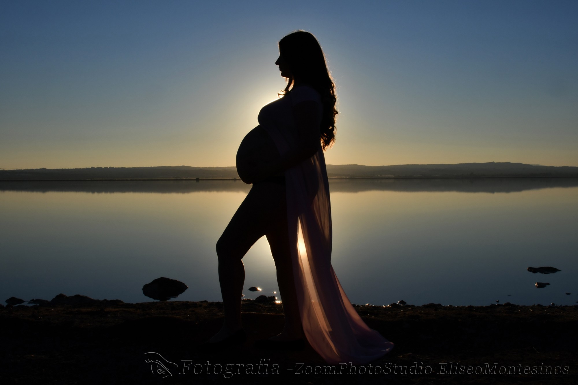 fotos de embarazadas al atardecer
