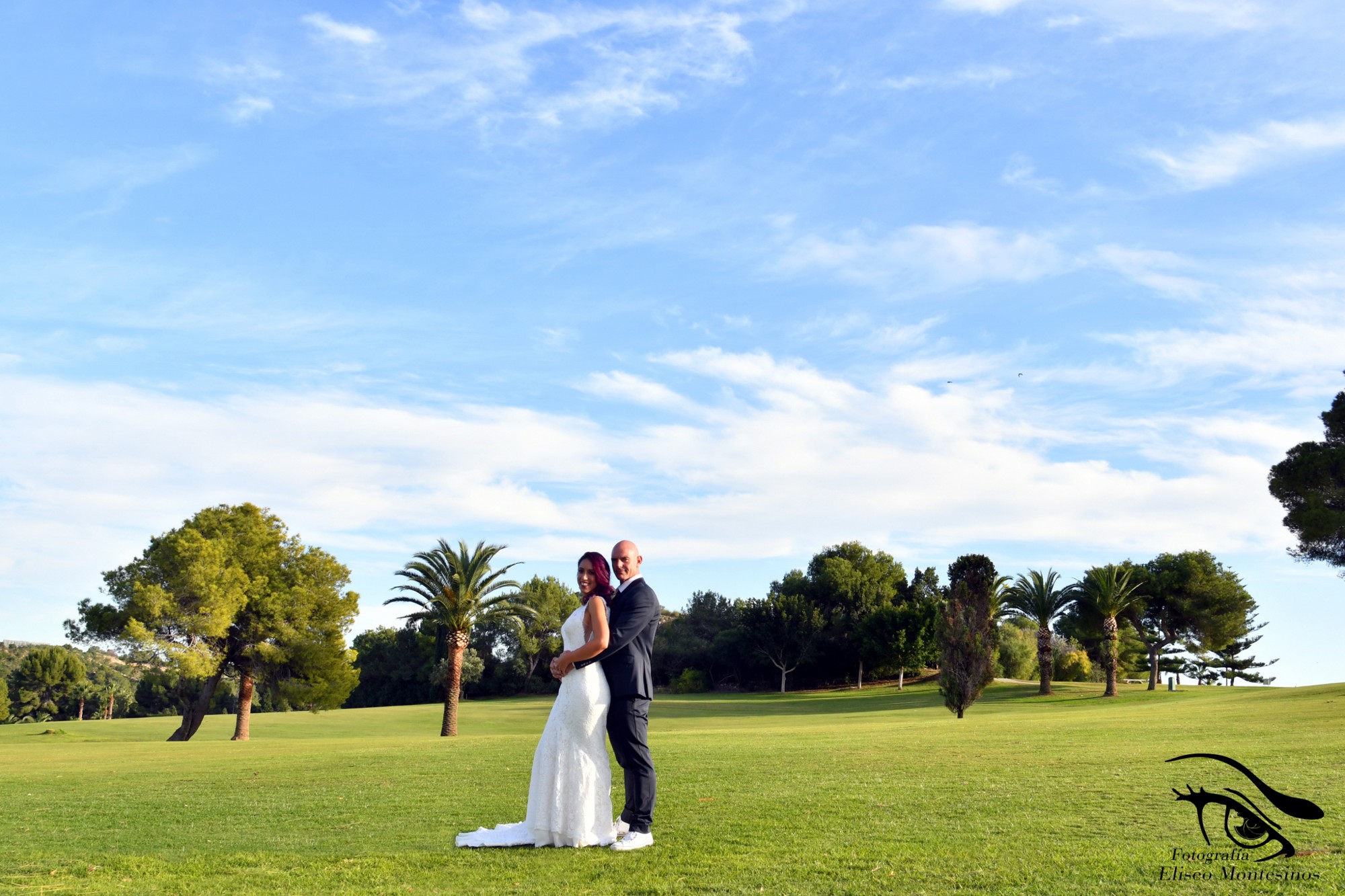 fotos de boda en campo de golf