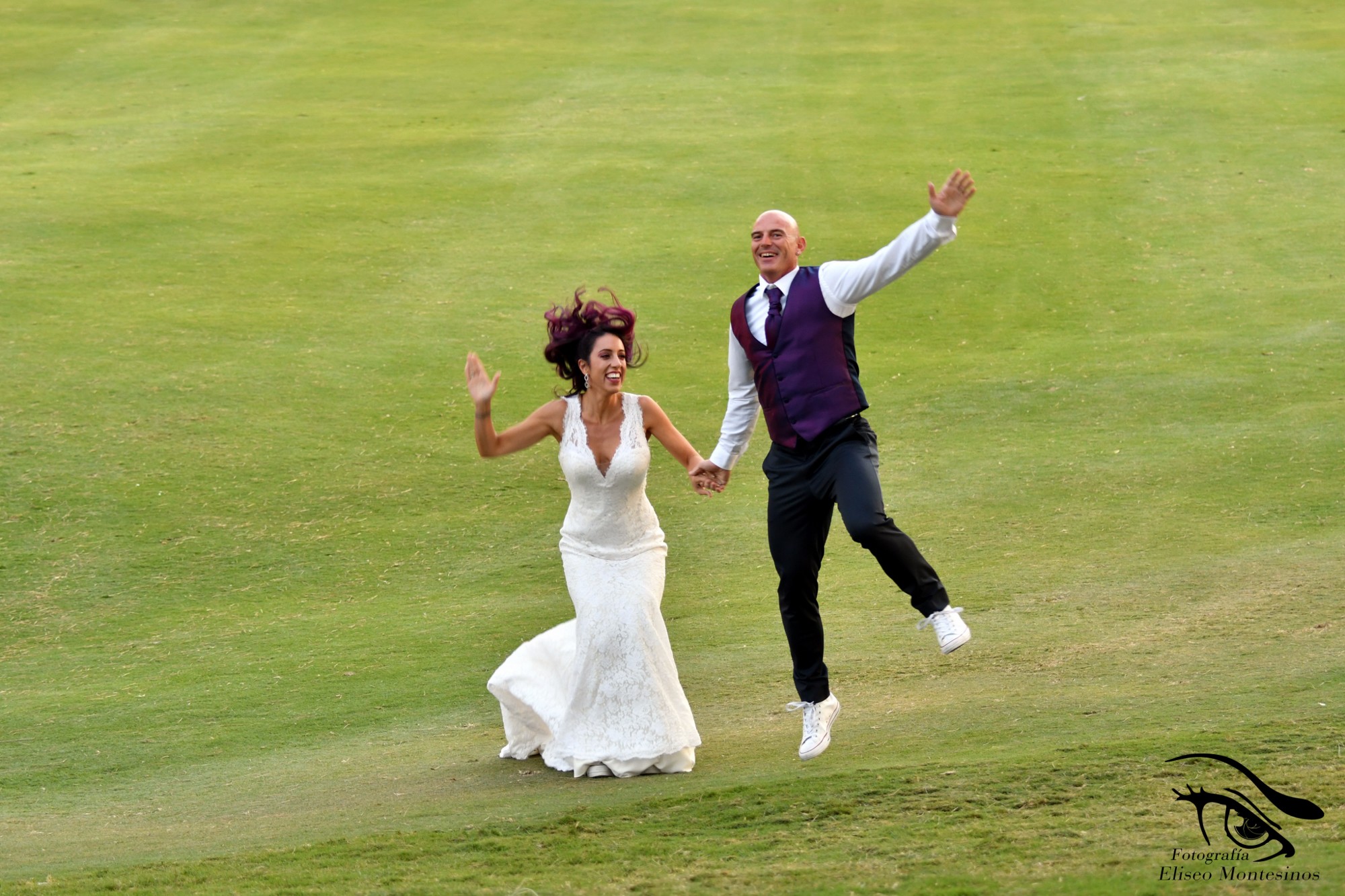 fotos de boda en campo de golf