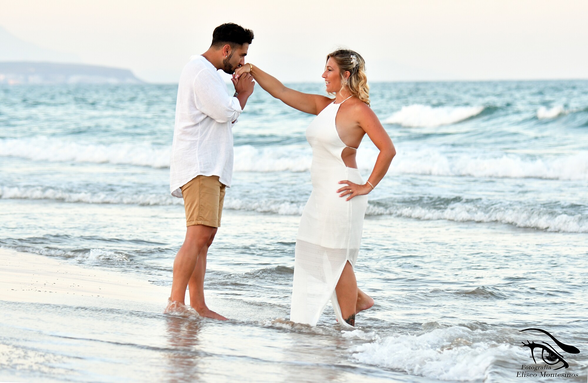 Sesión de fotos en la playa de Torrevieja