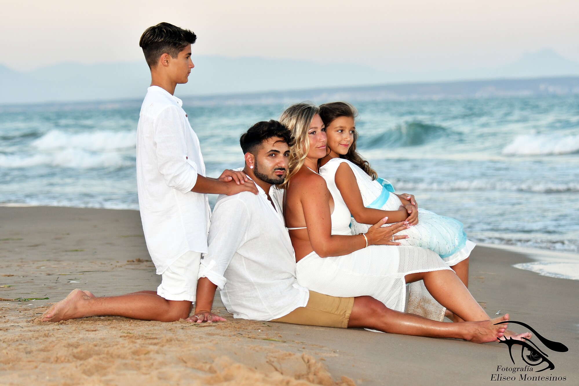 Sesión de fotos en la playa de Torrevieja