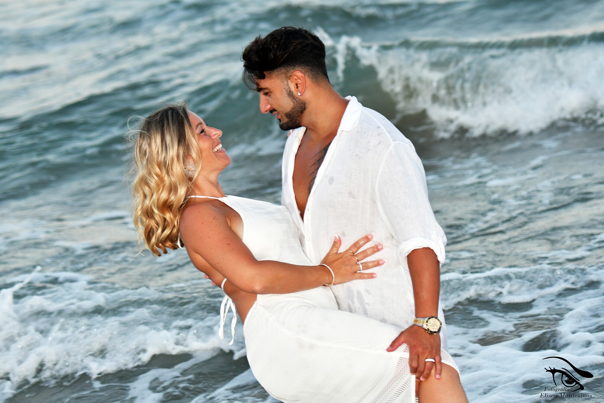 Sesión de fotos en la playa de Torrevieja